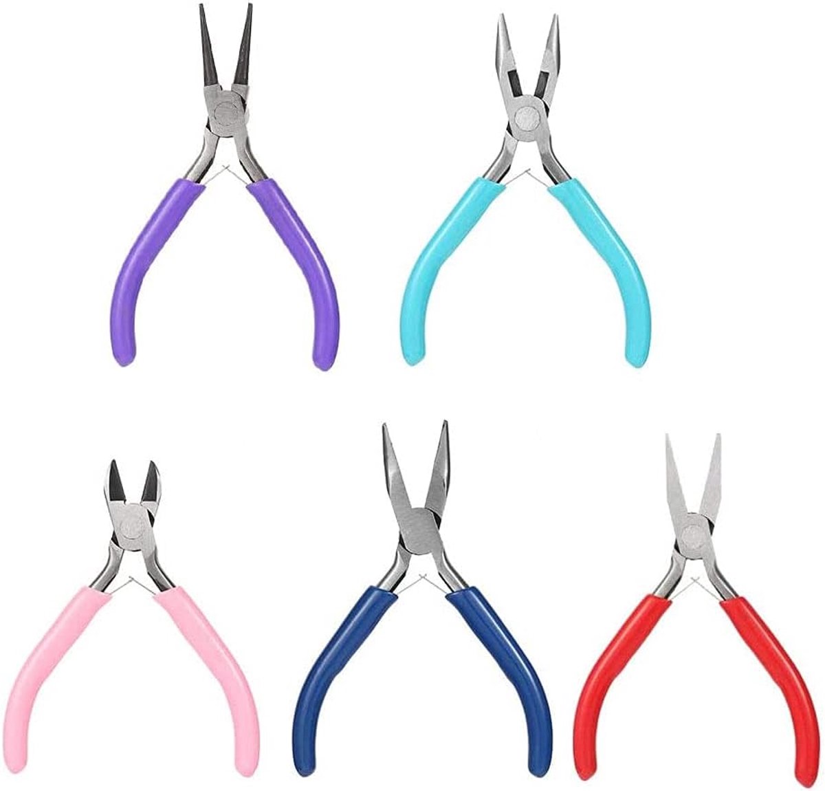 Sieraden tangenset 5-delig - Bead pliers set - Inclusief kniptang - Ideaal voor zelfgemaakte sieraden - ShopVlot