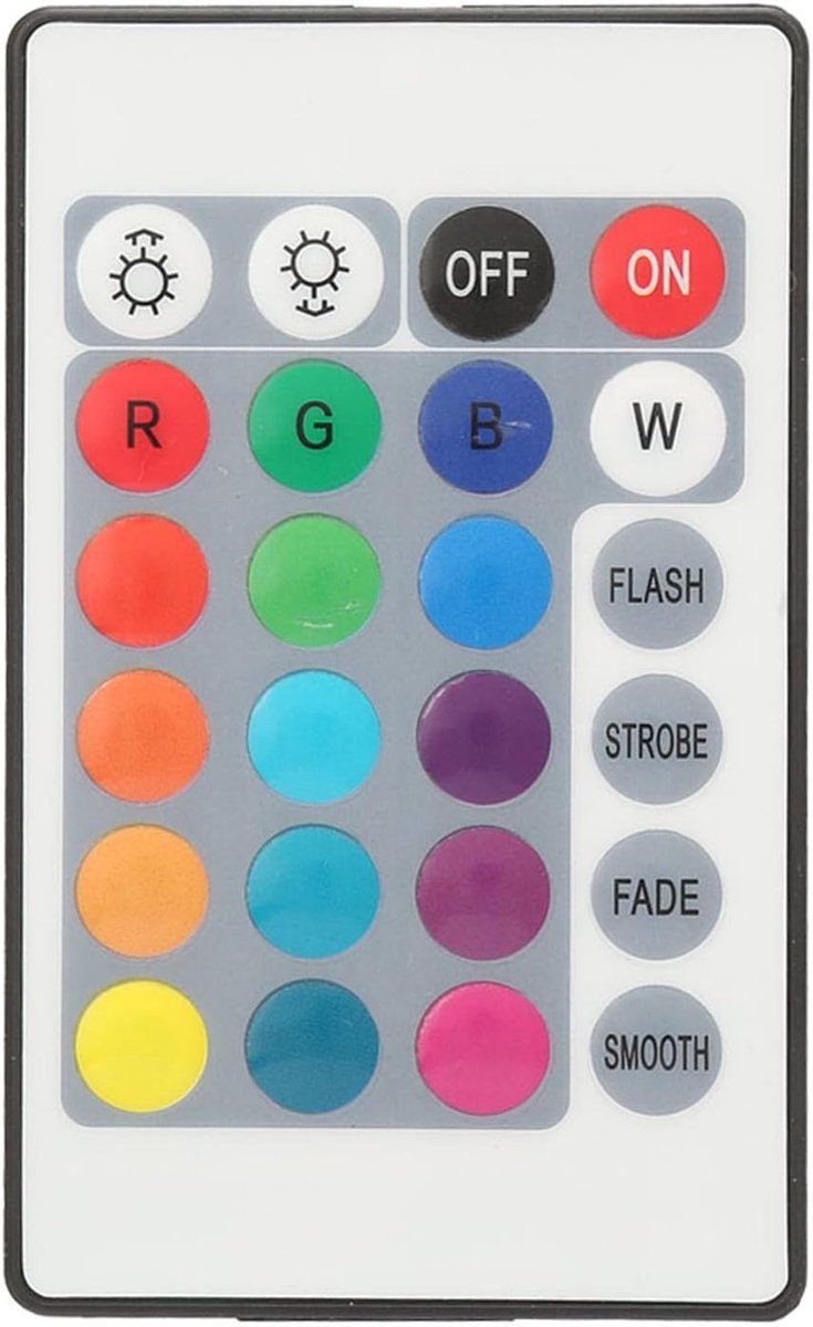 LED lichtstrip 5V 1m - RGB met draadloze afstandsbediening - helderheid en kleurselectie - ideaal voor decoratie - ShopVlot