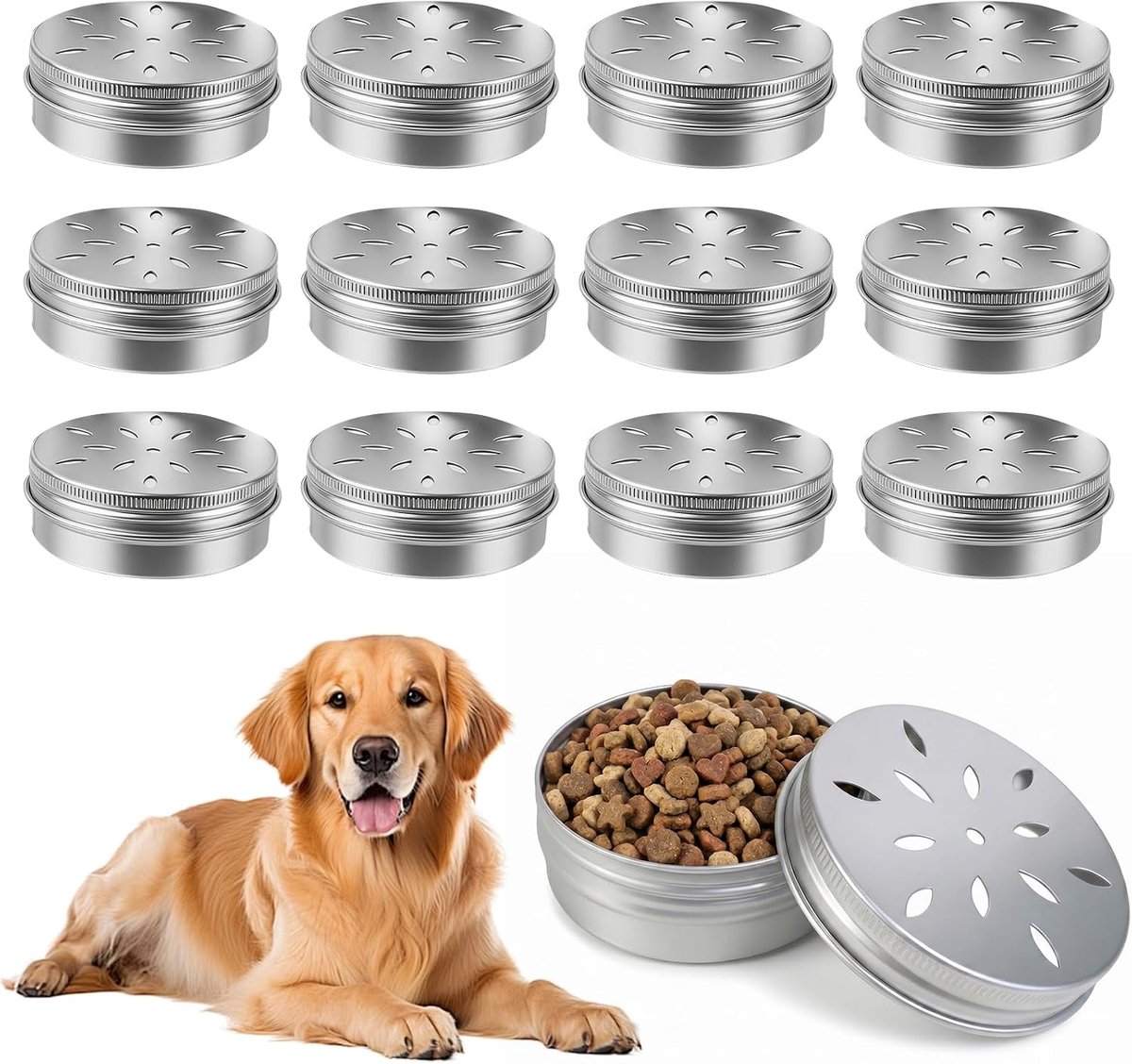 Aluminium blikjes voor hondentraining 12 stuks - multifunctionele containers - aromatherapie en geurverwijdering - ShopVlot