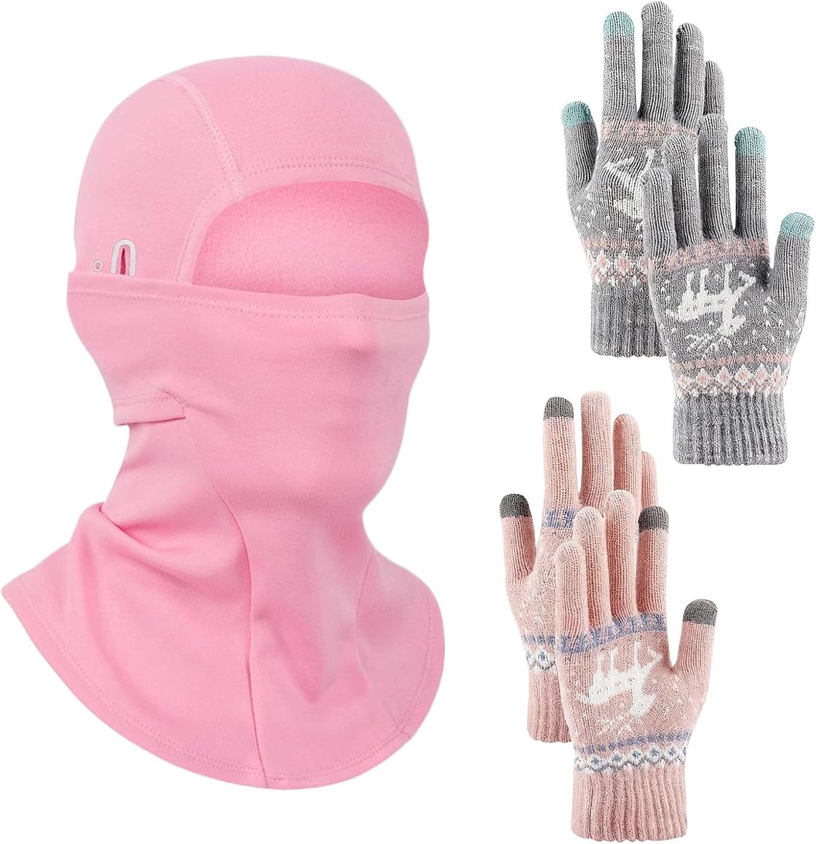 Vrouwen winterhandschoenen 2 paar - thermisch - met touchscreen - outdoor cadeau voor mannen - ShopVlot
