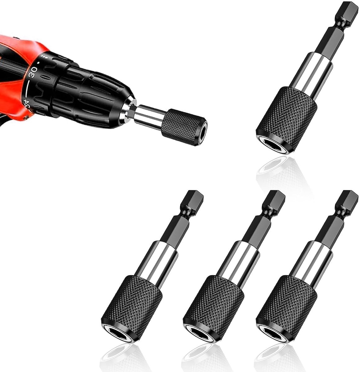 Magnetische Bitverlenging 60 cm - Robuust en duurzaam - Sterke grip met vergrendeling - Perfect voor schroefmachines - ShopVlot
