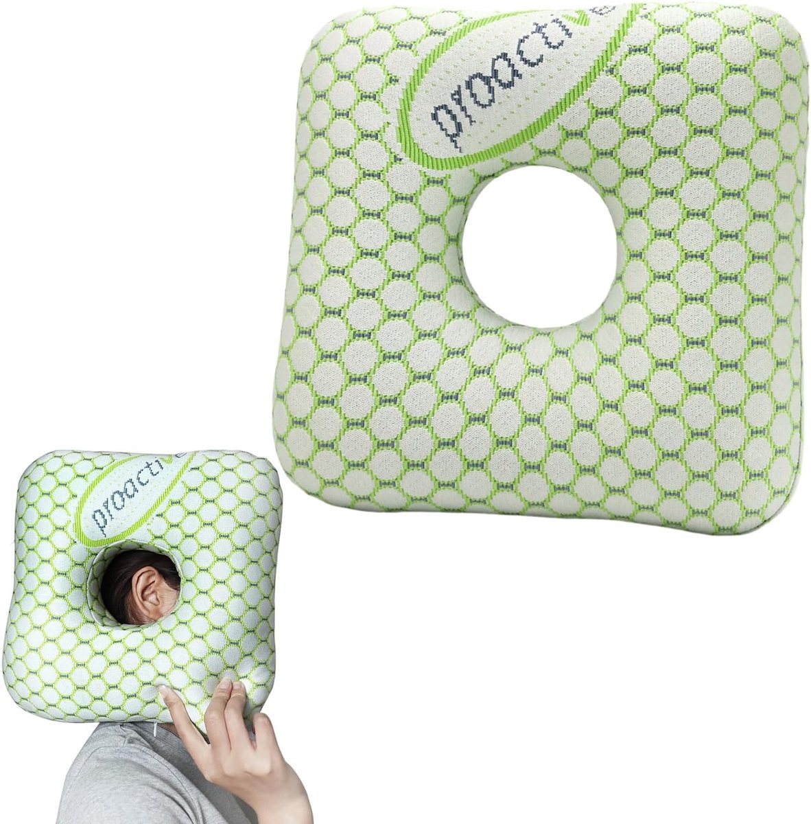 Piercing Pillow - Donut Kussen - Verstelbare Oorkussens - Drukverlichting en Comfort - ShopVlot