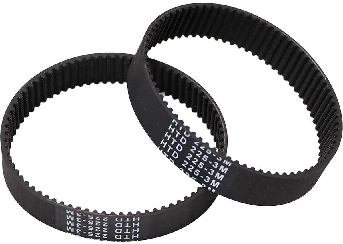 2 Pieces Timing Belt Drive Belt Grinder Conveyor Belt Compatible with Bosch PBS75A-GBS75A-GBS75AE Silvercrest Parkside - ShopVlot