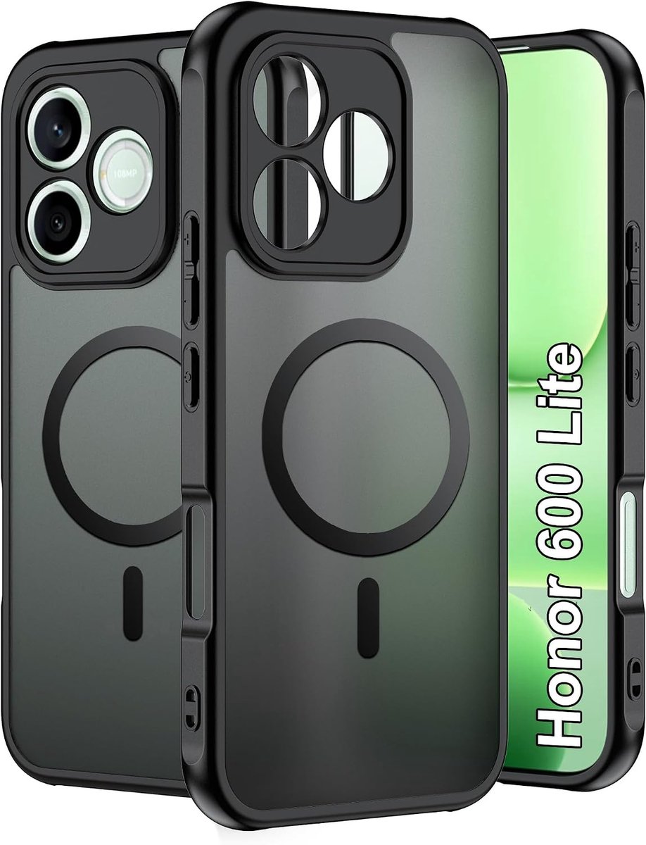 FDHYFGDY Magnetische beschermhoes voor Honor 600 Lite, ultradunne en krasbestendige PC-beschermhoes + zachte antislip - ShopVlot