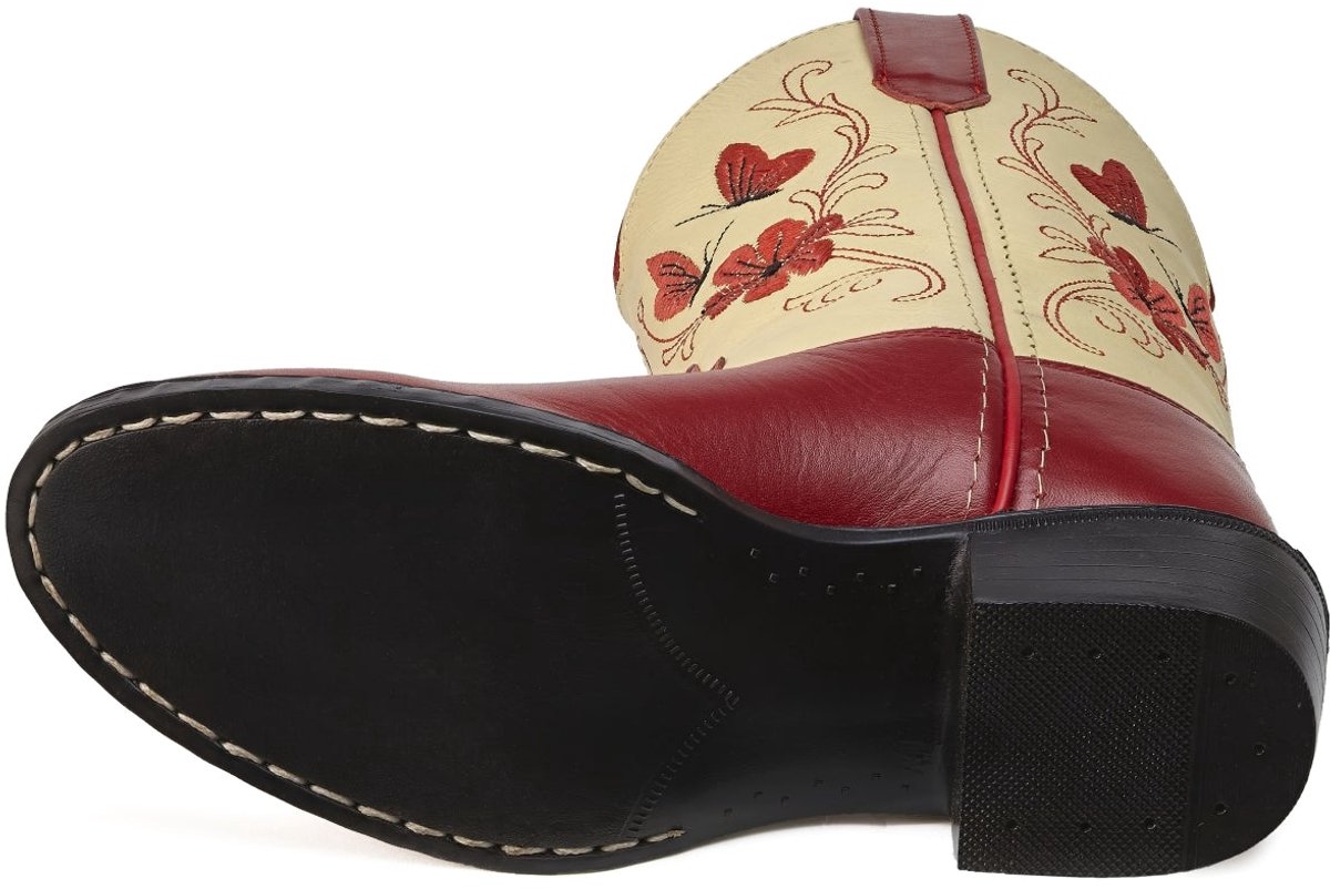 Bootstock Bloom Cowboylaarzen - Kinderen - Rood - Leer