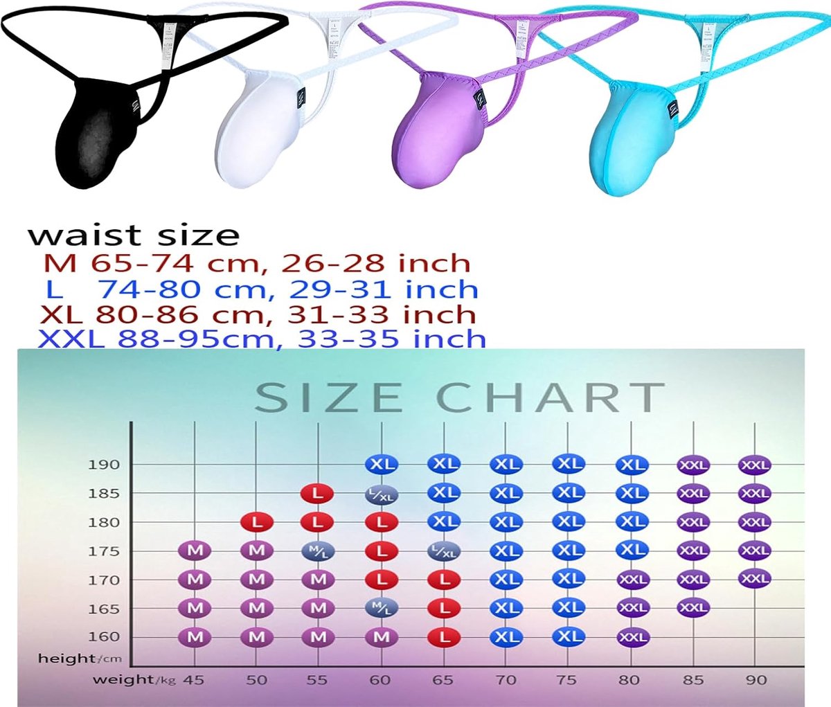 Sissy Men's Sexy Thong Briefs Erotic Underwear T-Back G-String Underwear - ShopVlot
