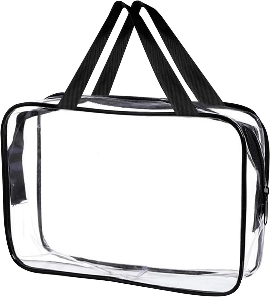Transparent Carry Bag, Large Waterproof Transparent Toiletry Bag, Thick PVC Zipper, Cosmetic Bag, Cosmetic Organizer - ShopVlot