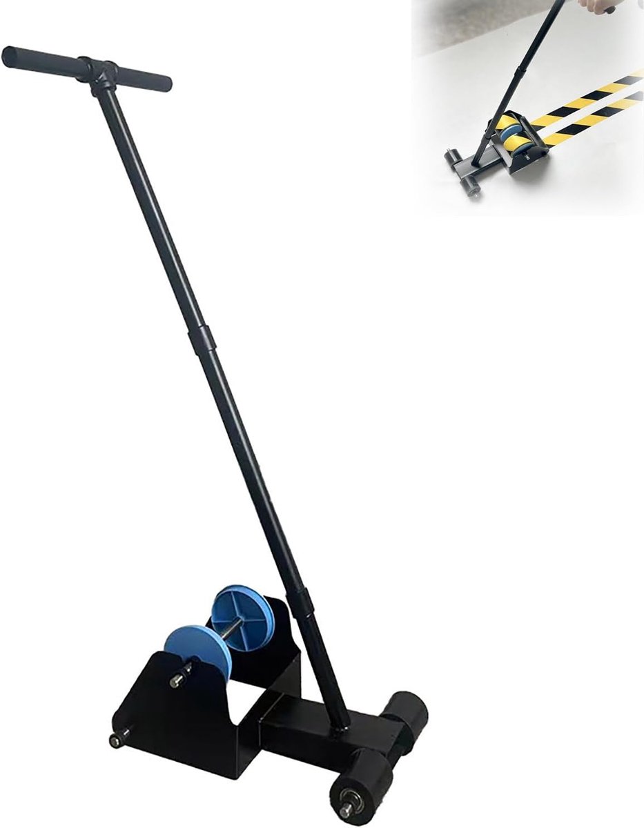 Floor Tape Applicator Manual Floor Tape Applicator with Rubber Roller for Floor Marking Decoration Protection and - ShopVlot