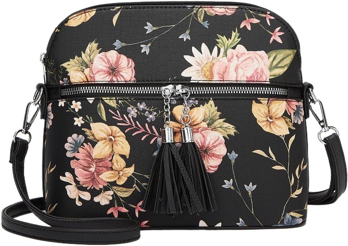 Floral Printing Minimalist Shell Crossbody Bags for Women Purses and Handbags Fashion Shoulder Bags for Ladies - ShopVlot