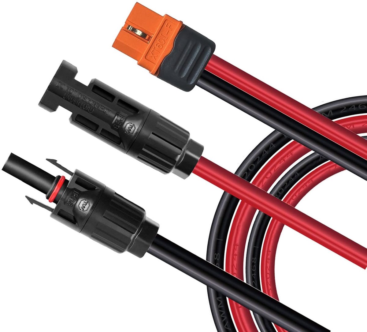 Solar Charging Cable Solar Plug to XT60i Adapter Plug Connection Solar Panel 12AWG XT60i-F Cable Compatible with Solar - ShopVlot