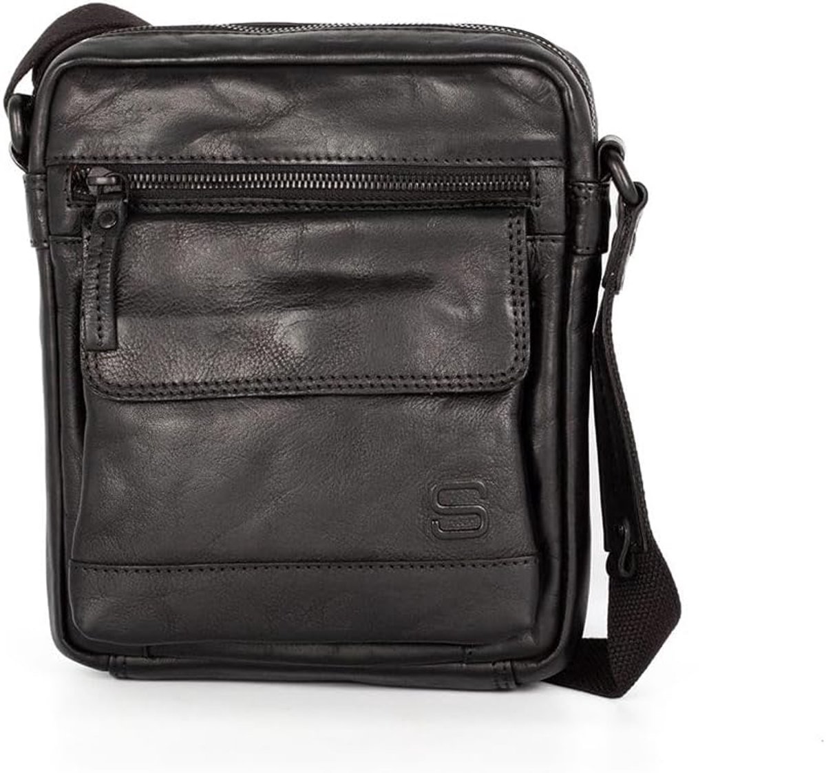SPIKES & SPARROW Jason Crossover Bag Black, Black - ShopVlot