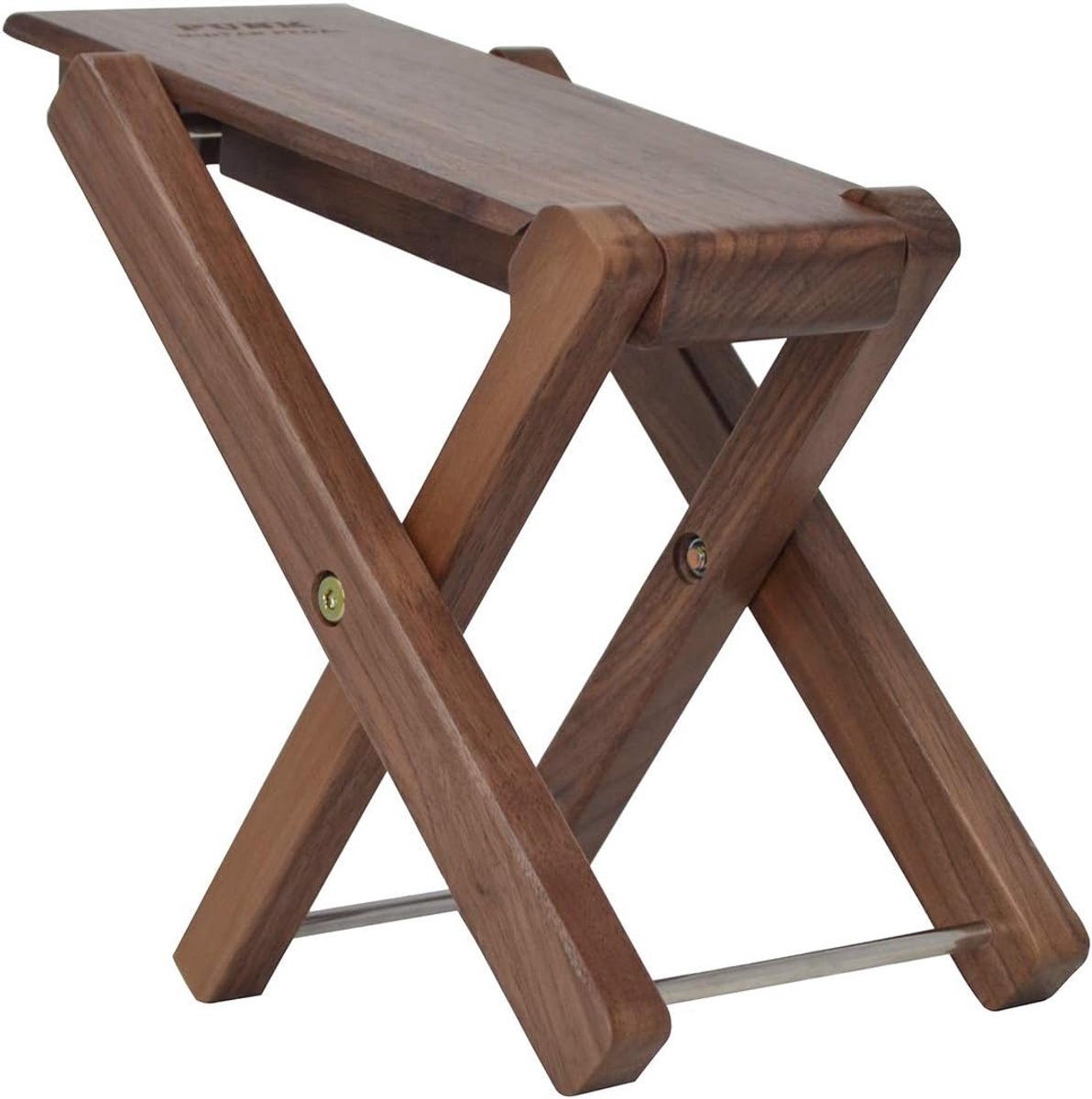 Punk footstool for guitar players, height adjustable in 4 steps, made of solid beech Black Walnut 4 Level - ShopVlot