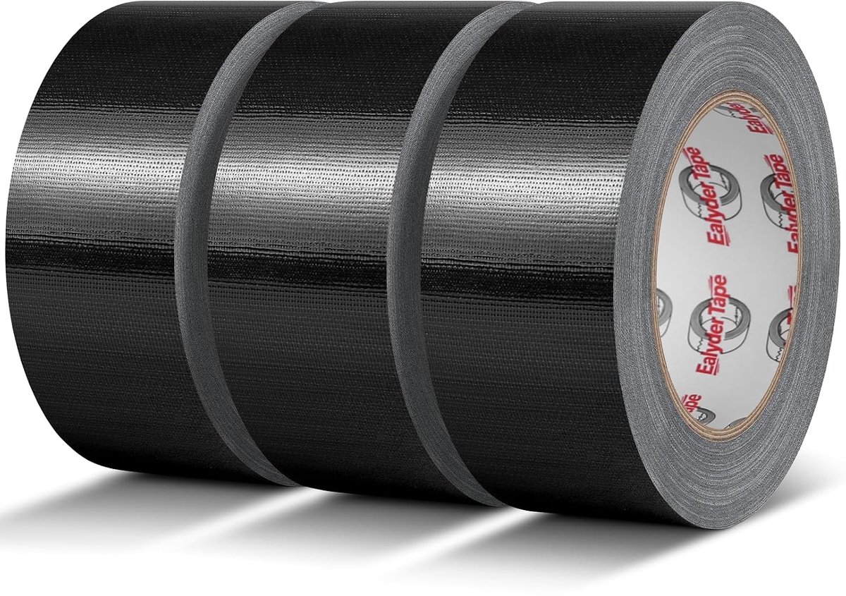 Set of 3 Rolls of Armoured Tape, 50 mm x 27.4 m, Textile Tape, Extra Strong, Waterproof, for Indoor and Outdoor - ShopVlot