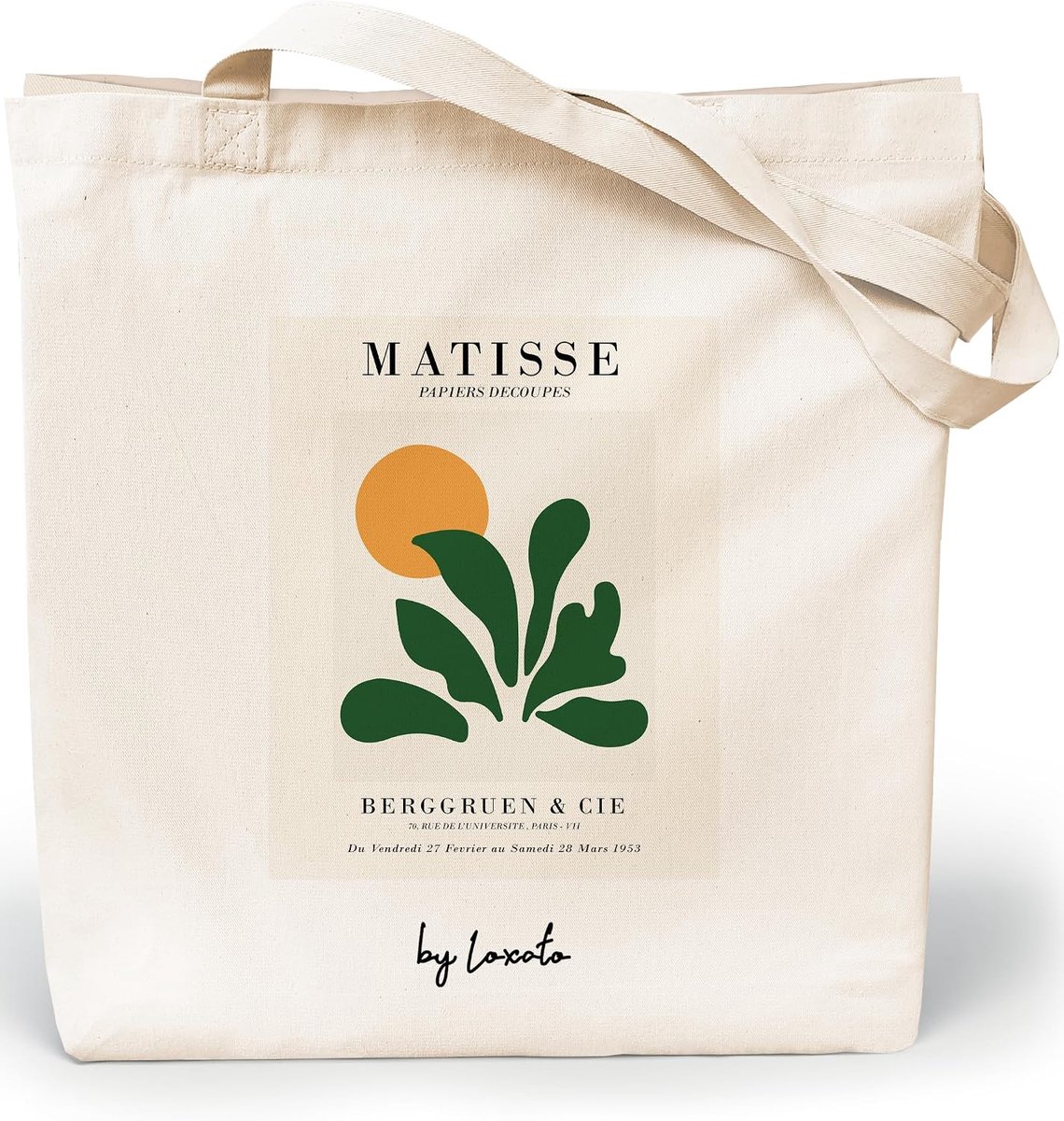 Shopper Women - Tote Bag Canvas - Shop Art Cotton Bag 35 x 42 cm, Extra Wide 8 cm - ShopVlot