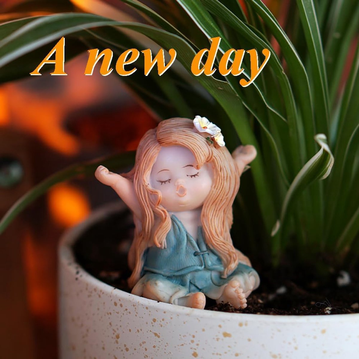 Gemma Miniature Fairy Garden Figures - Cute Fairy with Frog - ShopVlot