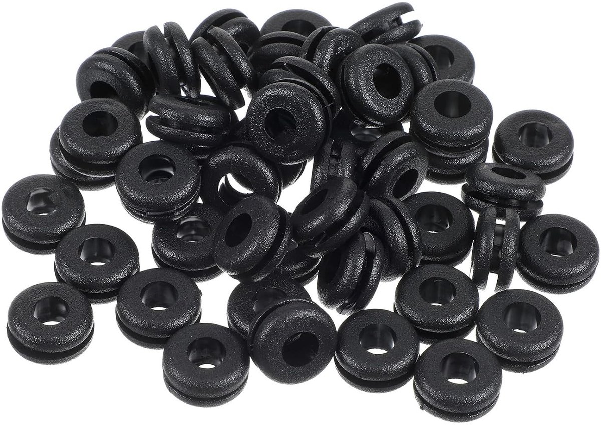 50 Stuks Rubber Doorvoertules Kit voor Bedrading en Kabels - Bescherming voor Automotive en Huishoudelijk Gebruik, Ideaal voor Sanitair en Elektrische Apparaten