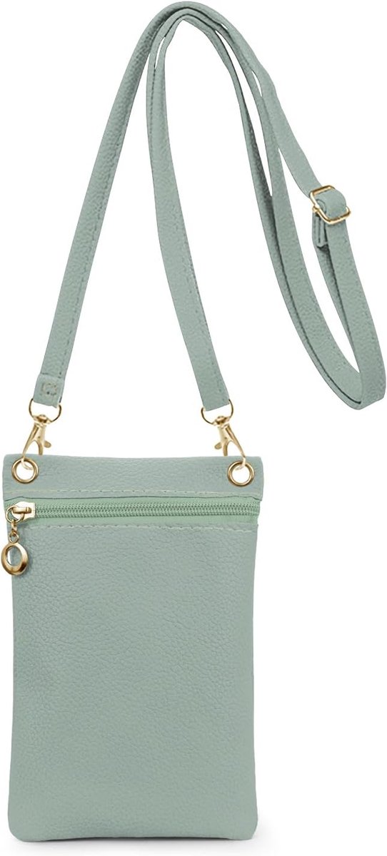 Women's Mobile Phone for Hanging, PU Leather Small Mobile Phone Shoulder Bag, Mobile Phone Shoulder Bag Bag with - ShopVlot
