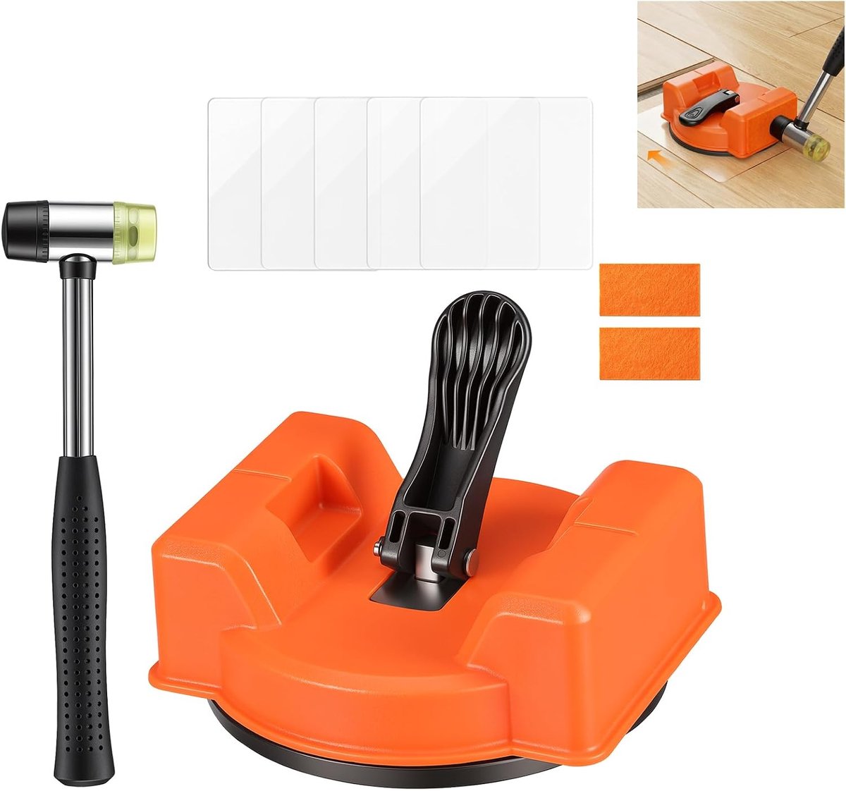 Robuuste vloerreparatiegereedschap, zuignap, drijvend parket, laminaatvloer, voor het leggen van zwevend parket - ShopVlot