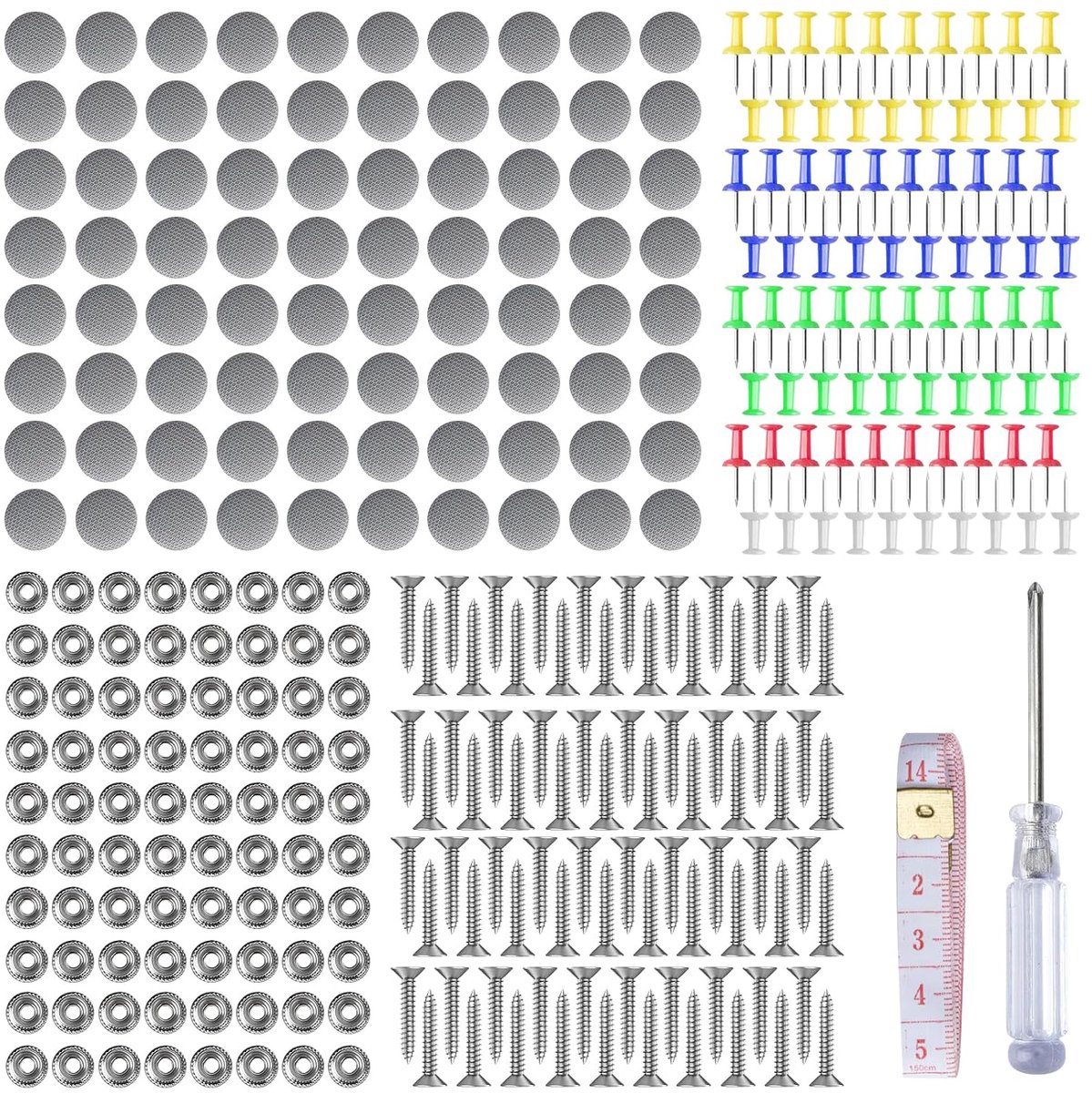 80-Piece Sky Car Repair Kit, Grey, Car Roof Repair Kit, Car Roof Repair Kit, Rivets, Roof Cladding Cars + 1 - ShopVlot