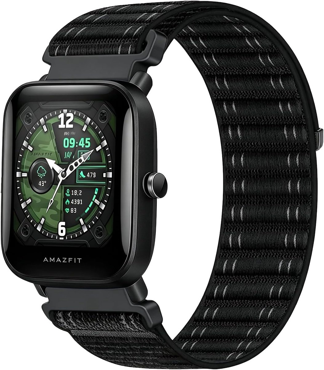 20mm nylon horlogeband voor Amazfit GTS 4/GTS 4 Mini/GTS 3/GTS 2/GTS 2 Mini/GTS 2e/GTS sport horlogeband,compatibel - ShopVlot