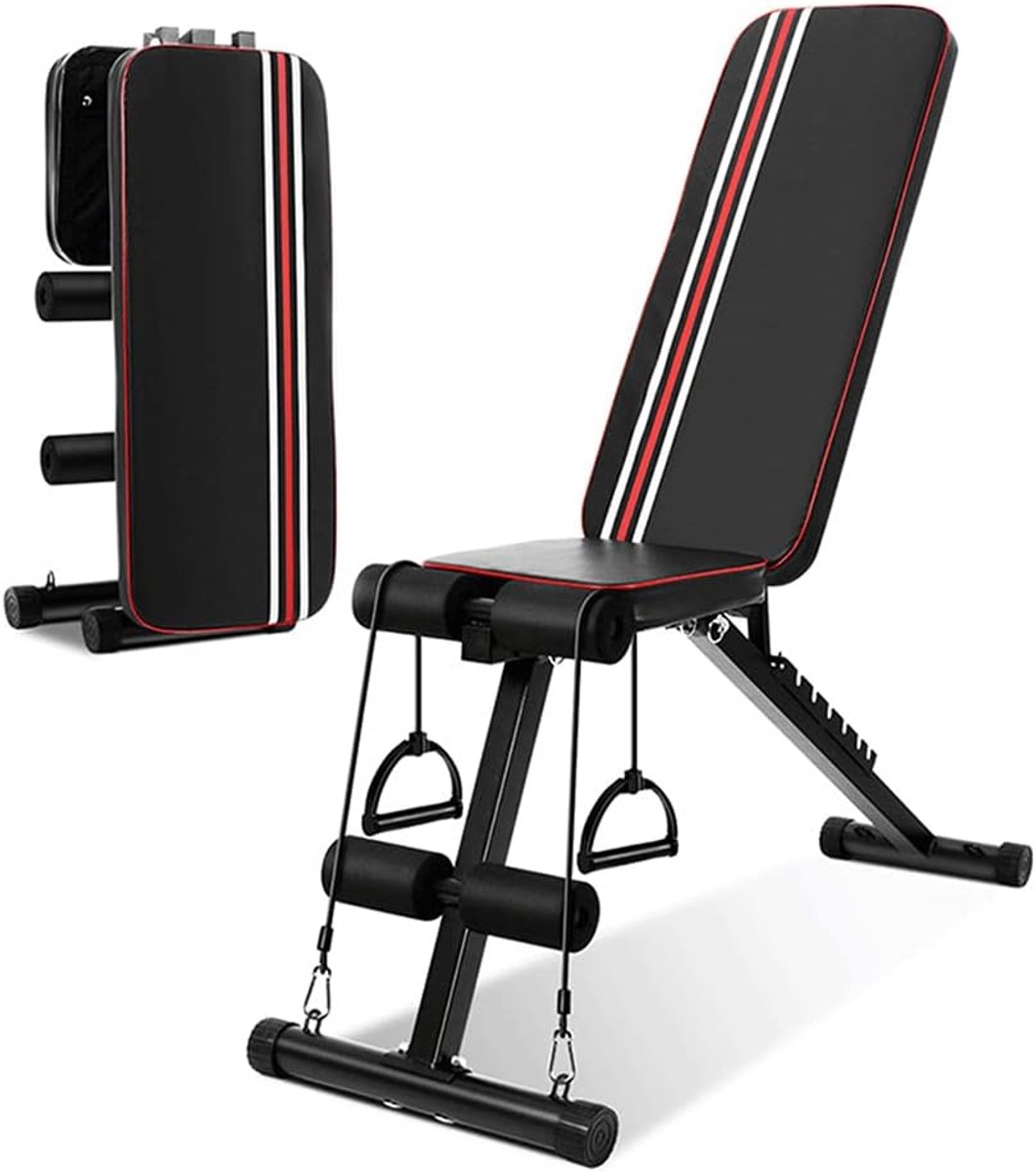 AWANG Utility Weight Benches Foldable Strength Training Bench, Adjustable Weight Bench Lifting Sit Up Ab Bench, Home - ShopVlot