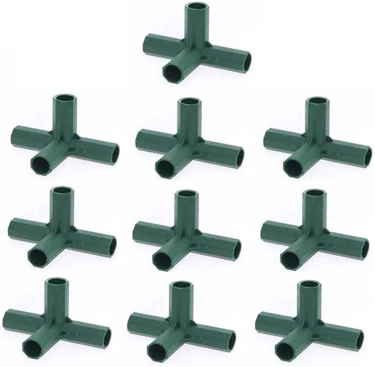 10PCS Plastic Coated Canes Connector for Garden Framework/Supports Cages/Fruit Cages/Netting Frames/Screens - ShopVlot