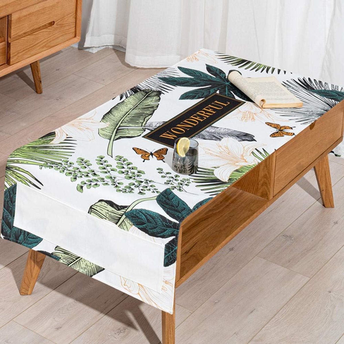 Tablecloth American cotton linen ins waterproof anti-hot tablecloth Nordic tablecloth coffee table tablecloth TV - ShopVlot