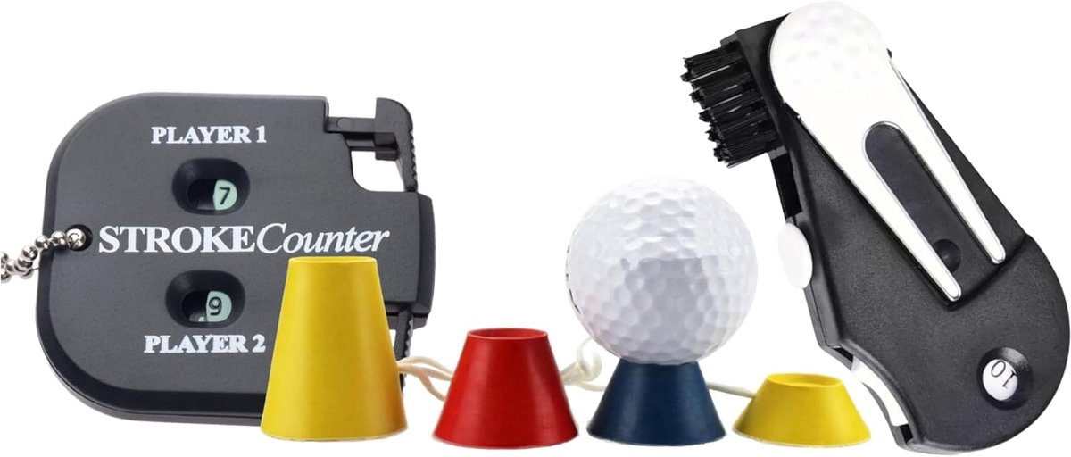 Golf Pitchfork 4 in 1 + Winter Tees + Slage Plate - Golf Accessories - ShopVlot