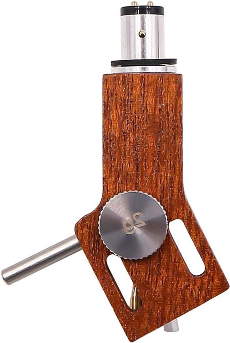 - Universele Phono Headshell - LP Cartridge Kit - Hout - Vervanging - Geschikt voor platenspelers met 3-pins aansluiting - Houten Phono Headshell met Lead Wires - Universele LP Phono Cartridge Houder Kit Vervanging.