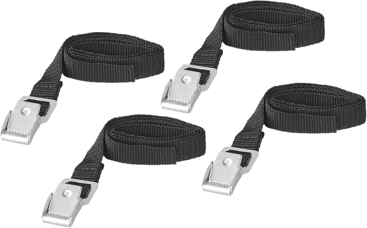 18 mm x 75 cm, Set of 4, Versatile Lashing Straps Made of High Quality Polyester for Outdoor, Camping, Bike - ShopVlot