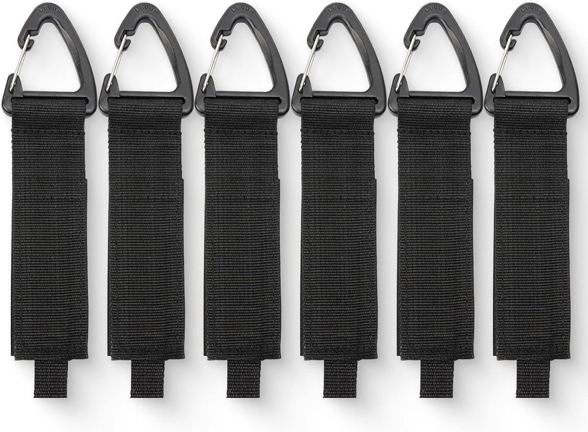 Kabelorganizer 6 stuks - 38 x 165 mm - verstelbare klittenbandsluiting - ideaal voor garage en werkplaats - ShopVlot