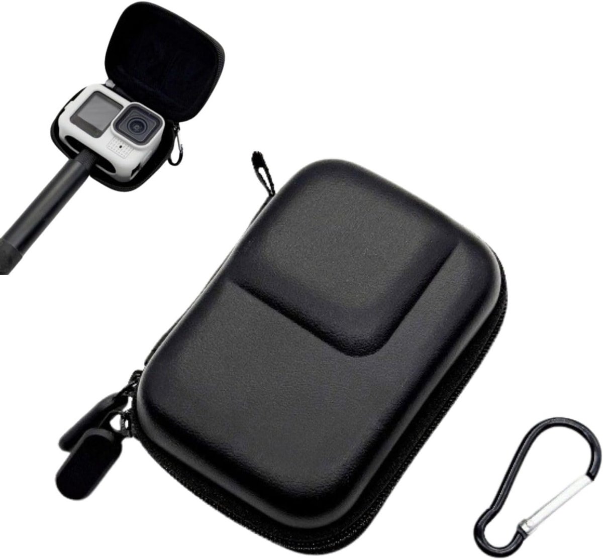 Rugged action camera beschermhoes - PU harde schaal - schokbestendig - ideale bescherming voor buitengebruik - ShopVlot