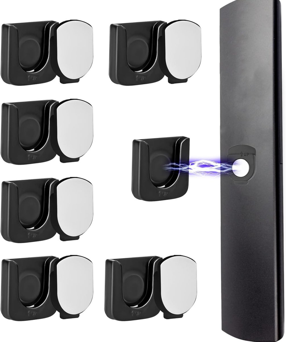 6-Pack Magnetische Wandhouder voor Afstandsbedieningen - Organizers voor TV, Ventilator en Airconditioning met Zelfklevende Bevestiging