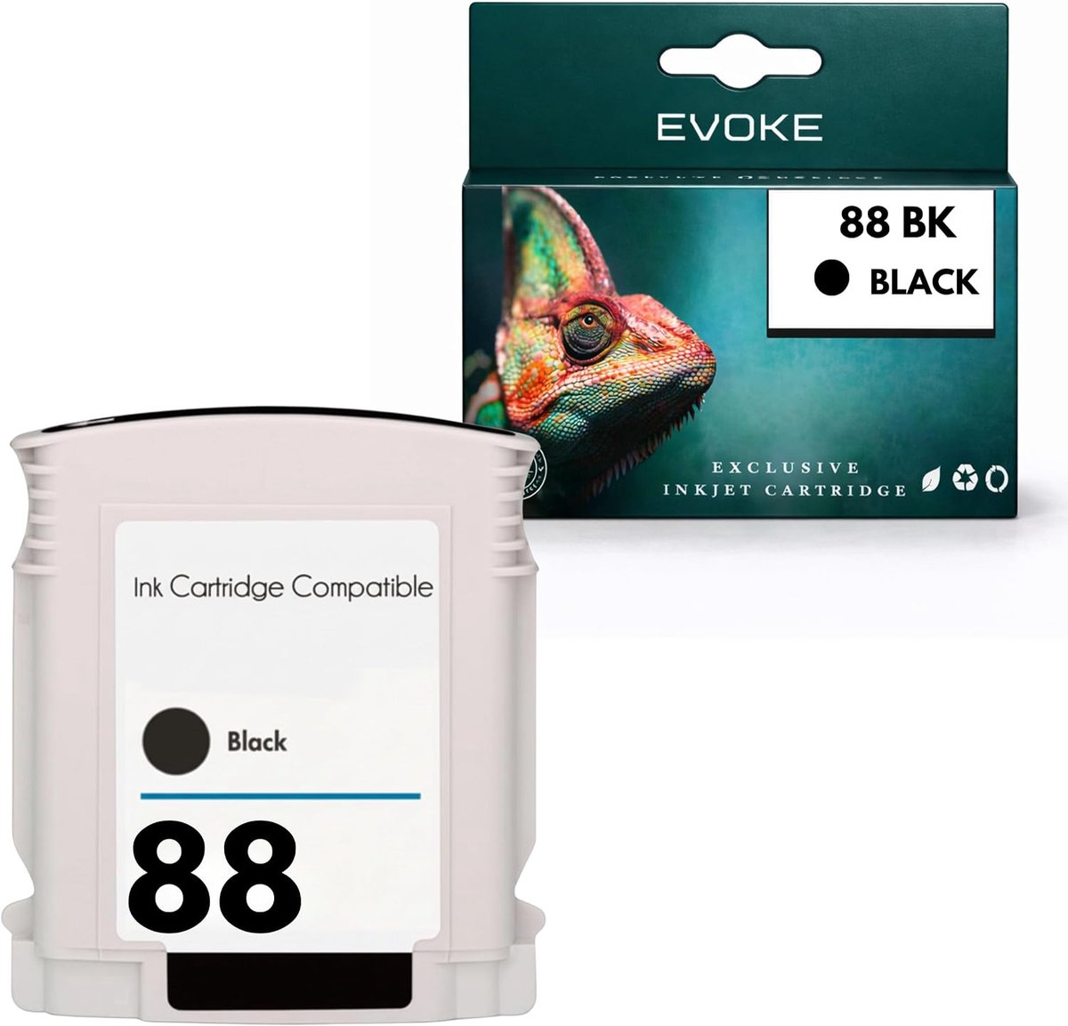 Inktcartridge zwart 80 ml - compatibel met HP K5400 K550 K8600 - tot 3190 pagina's - betrouwbare kwaliteit - ShopVlot