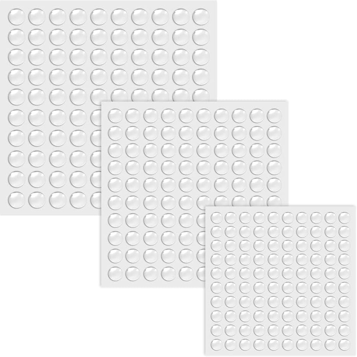 Rubberen buffers 300 stuks - kleine transparante voetjes - elastisch siliconen - beschermt meubels en deuren - ShopVlot
