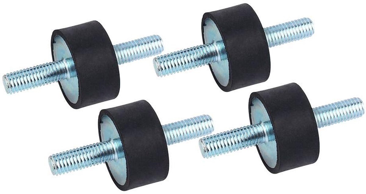 Anti-vibratie rubber schokdempers 30 x 15 M8 x 23 - schokabsorberend - bescherming voor luchtcompressoren - ShopVlot