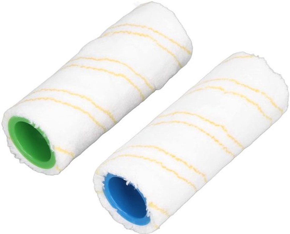Microfiber Borstel Roller - Vloer Schoonmaken - 2 Stuks - Geel 64cm - Vervangende Onderdelen - Geschikt voor FC3 FC3D FC5 FC5D FC7
