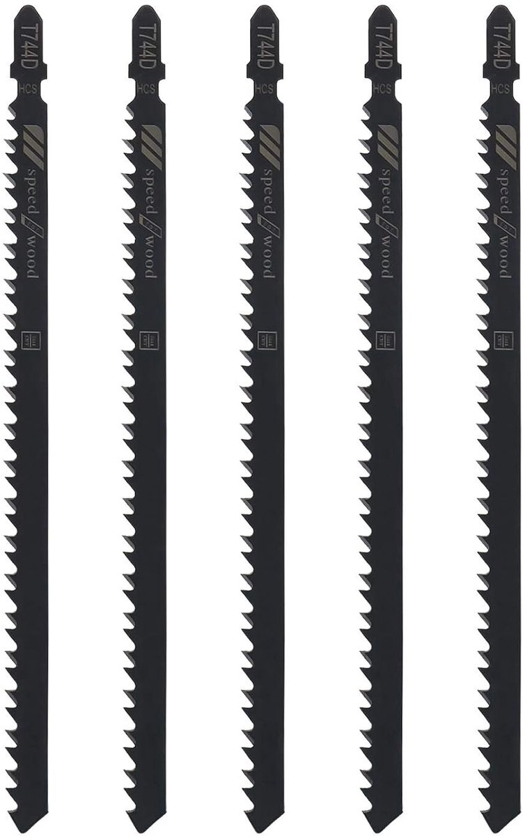 Jigzaagbladen 150mm - Carbonstaal - 6 TPI - Snel en recht snijden - ShopVlot