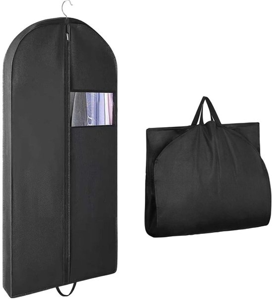 Kledingstandaard Opvouwbaar - Kledingzak - Opbergtas - Stofdicht - Vliesstof - 60 x 153 cm - Kledingtas
