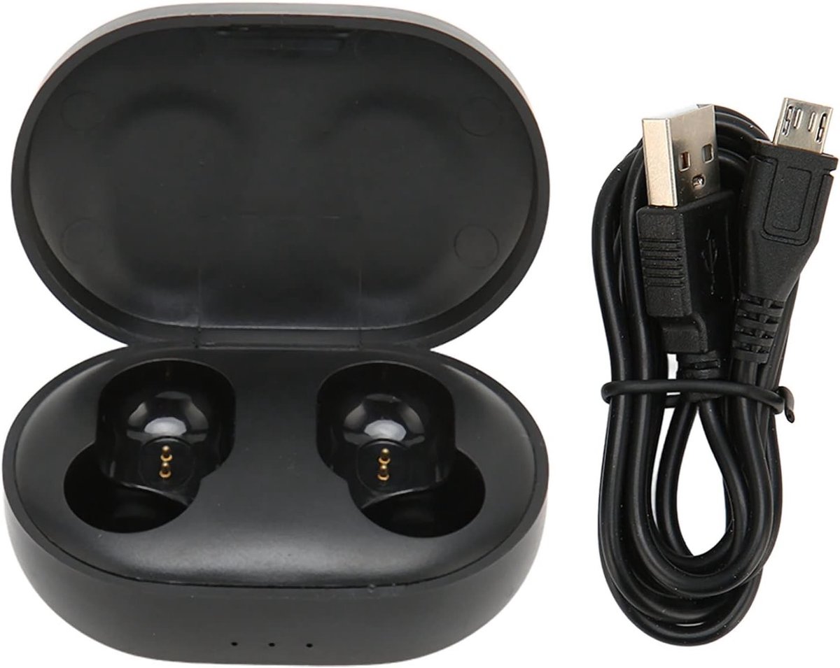 Oplaadcase voor Draadloze Oordopjes, Type C Bedrade Oplaadcase Vervanging met 300mAh Batterij en Snelladen voor Draadloze Earbuds