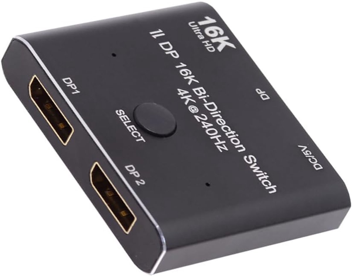 DP DisplayPort 2.0 Bi-Direction 2x1 Switch Splitter Selector Hub Support HDCP SST Extended 16K@60hz 4K@240hz Converter - ShopVlot