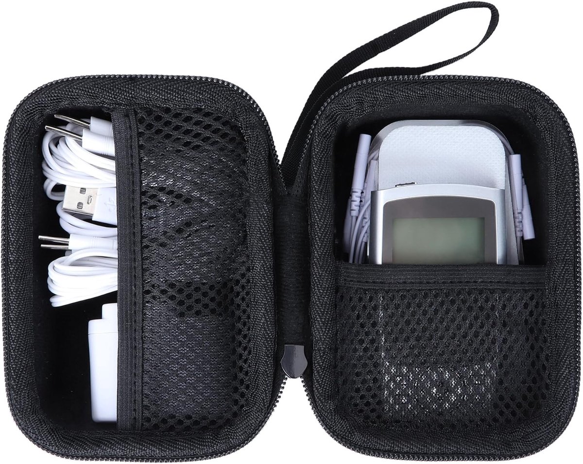 Lebakort Hard Case for AUVON TENS Electrostimulator Digital, Black, S Tamaño Funda, Rugged - ShopVlot