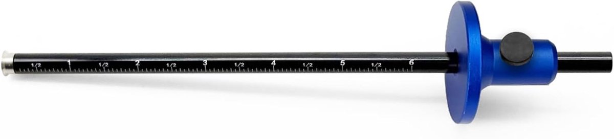 Wielmarkeringsmeter met duidelijke schalen - aluminium - nauwkeurige dieptemeting voor houtbewerking - ShopVlot