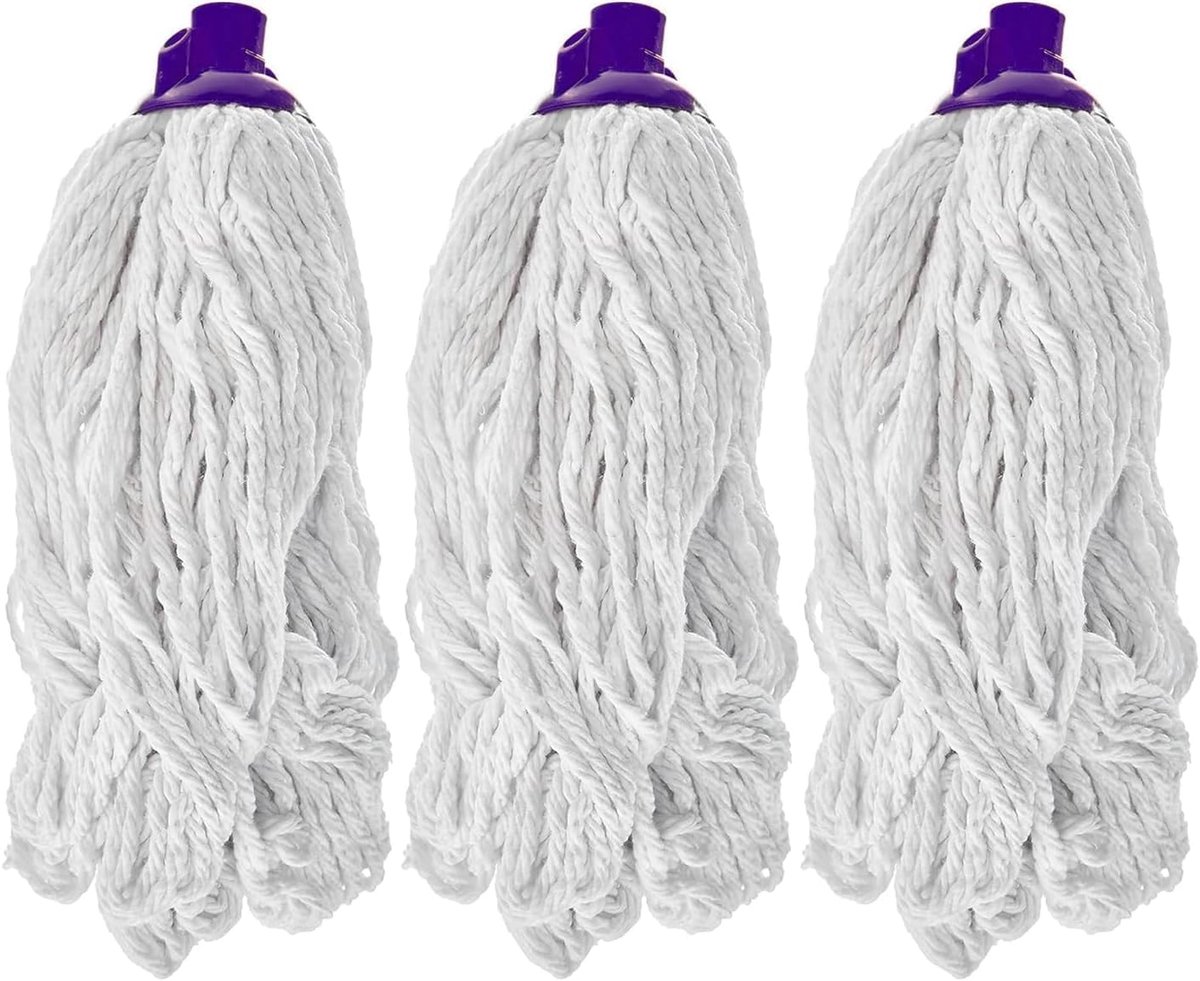Mopset 3-delig - Polyester - Wit - Voor optimale reiniging - ShopVlot