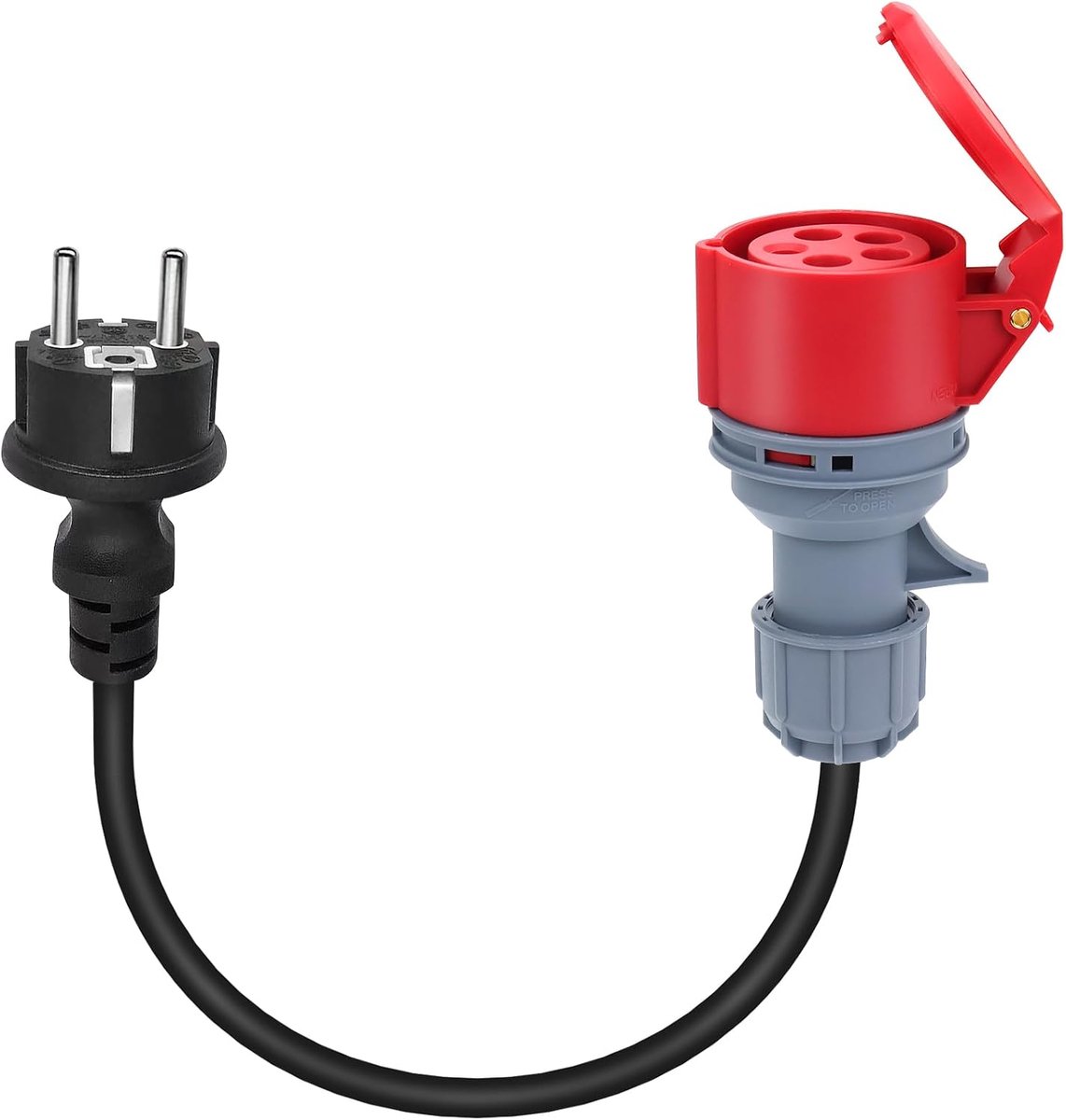 CEE adapter 16 A - 5-polig - 230 V - waterdicht voor buitengebruik - ShopVlot