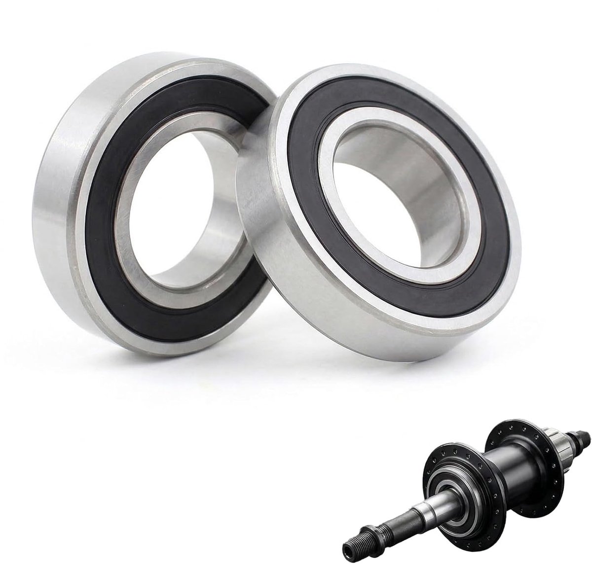 Kogellager 6203-2RS 17×40×12 mm - staal 100Cr6 - dubbele rubberen afdichting - betrouwbare prestaties - ShopVlot