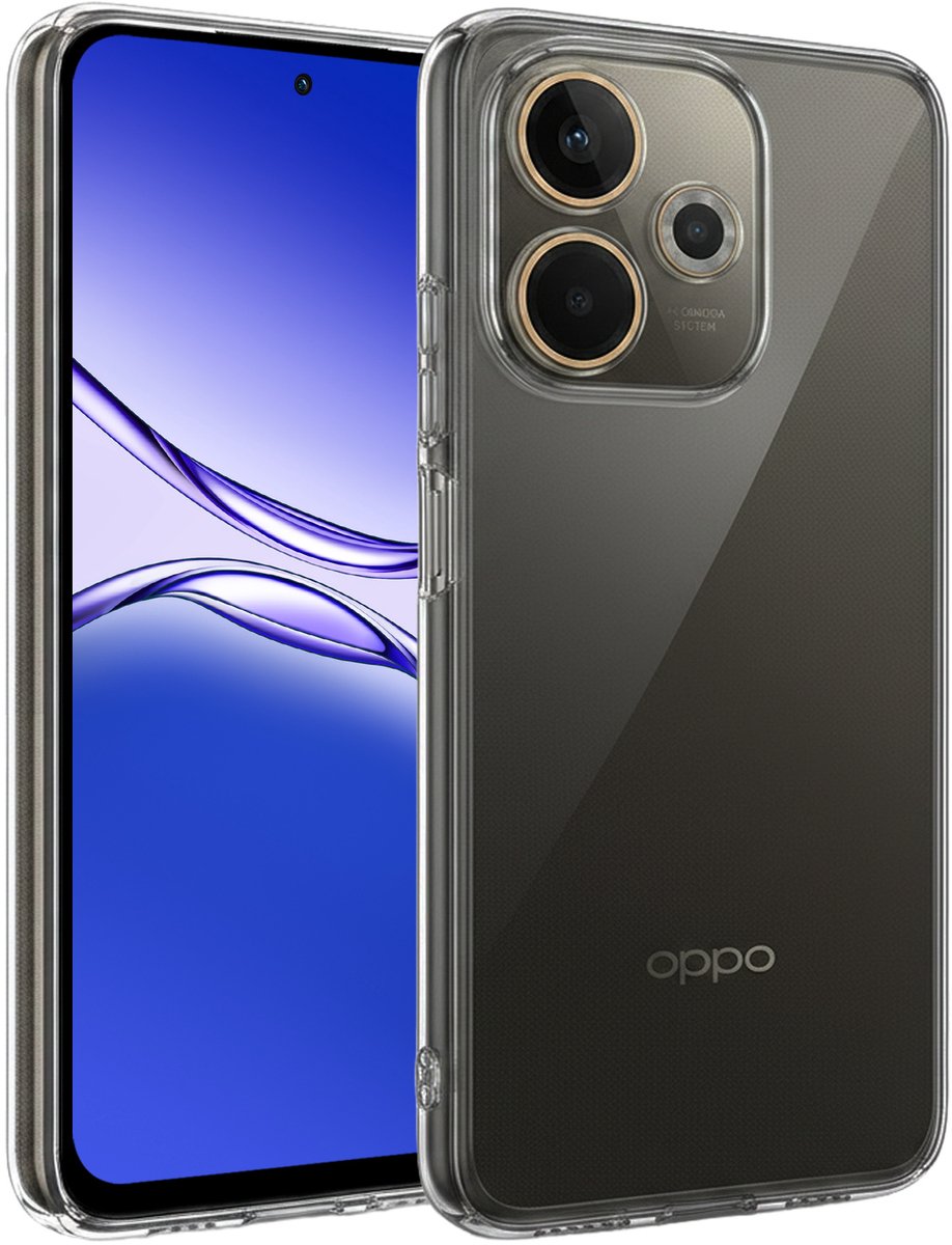 Hoesje - Geschikt voor OPPO A5 Pro - Sterk & Shockproof - Siliconen Case - Hoes Cover - Telefoonhoes - Transparant