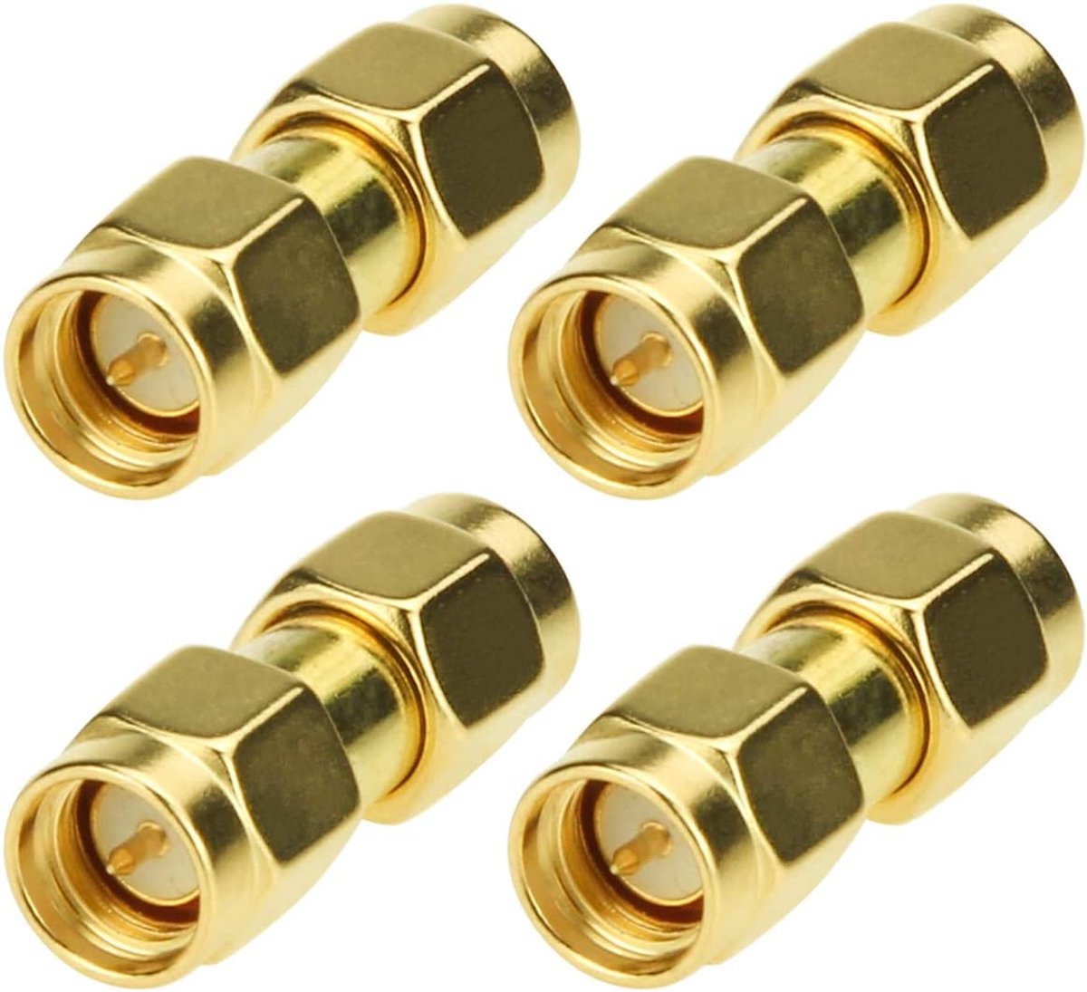 SMA Adapters - 4 stuks - Male naar Male - Geschikt voor antennes en radio - ShopVlot