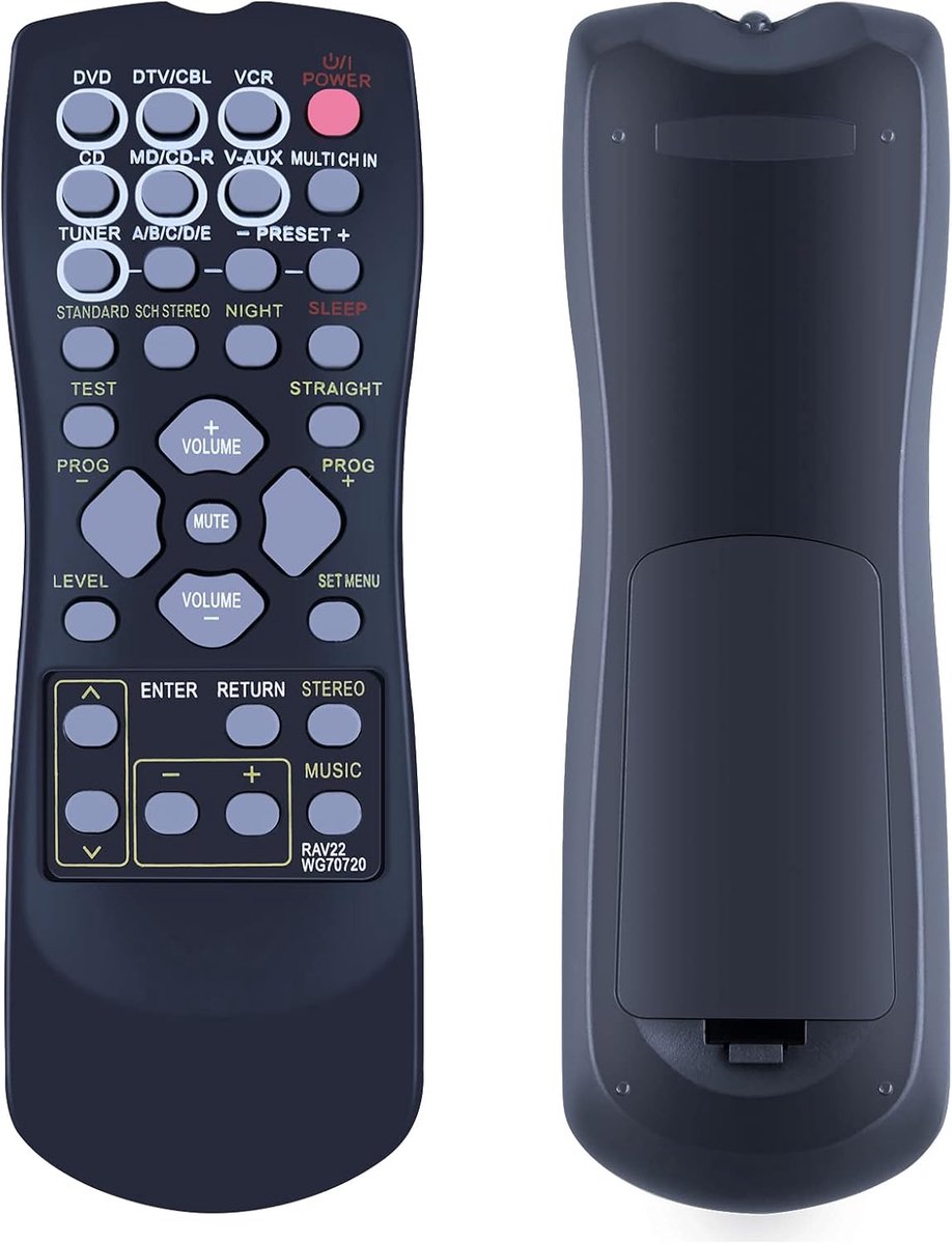 Afstandsbediening vervanging - compatibel met Yamaha AV-receivers - eenvoudig in gebruik - ShopVlot