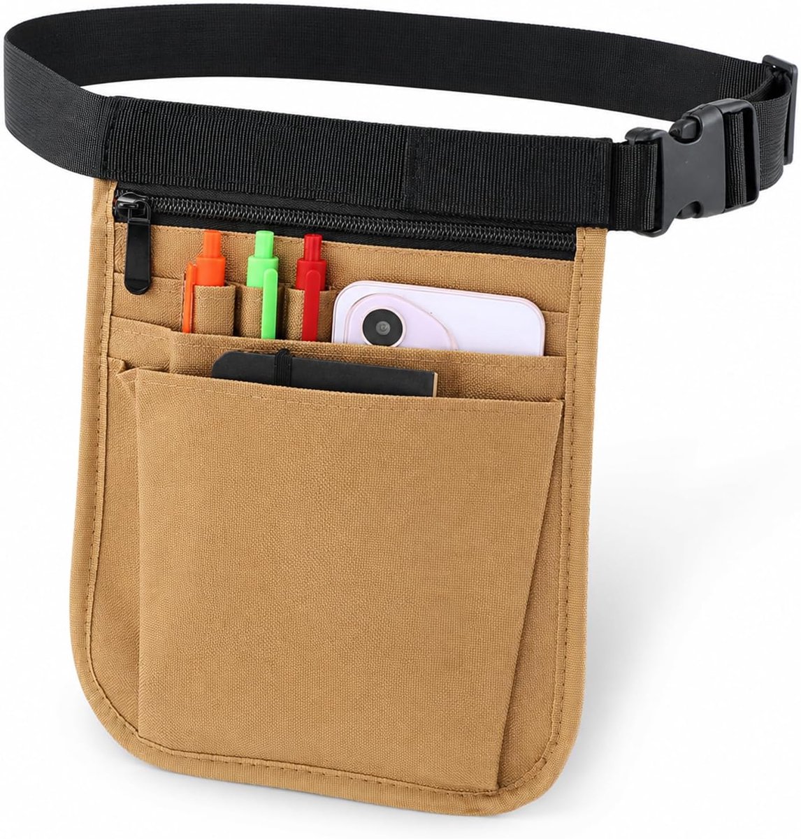 Heuptas voor verpleegsters 24x18cm - Geel - Verstelbare riem - Ideale verzorgingstas - ShopVlot